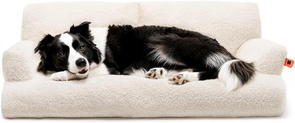 MEWOOFUN Pet Sofa For Medium Large Dogs & Cats - 40x24x12 Inch Washable Couch With Removable Cover & Non-Slip Bottom, Orthopedic Support Bed