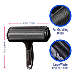 Pet Hair Remover With Reusable Sticky Applicator - Black Cat And Dog Hair Remover For Furniture, Sofas, Carpets,Please Note That This Product Is Shipped By Yourself For The Average Shipping Cost