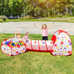 1Pc 3 In 1 Child Crawl Tunnel Tent Kids Play Tent With Storage Bag For Indoor Outdoor Travel Balls Not Included