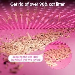 Double Layer Rice Shaped Cat Litter Pad