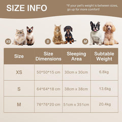 MEWOOFUN Donut Dog Bed For Small Dogs - Calming Round Fluffy Pet Bed With Non-Slip Bottom, Washable Puppy & Kitten Bed 25x25x7 Inch, Cream
