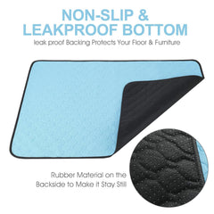 Washable Dog Urine Pad, Waterproof Toilet Training Mat For Dogs, 89.5 X 59.2 Cm - 34.5 In X 23 In, Washable Urine Pad Non-Slip Diaper Pad, For Puppies And Cats, 2 Packs