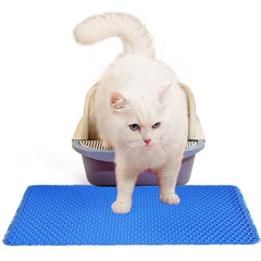 Double Layer Rice Shaped Cat Litter Pad