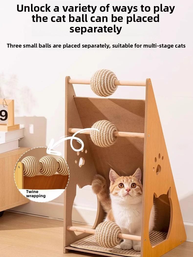 High-end Large Cat Living Room Decorative Scratching Board Tower