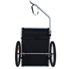 Large Folding Bike Trailer For Dogs  120LB Capacity All-Terrain Pet Carrier, Durable Steel Frame For Cycling, Jogging, Camping  Outdoor Adventures