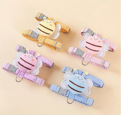 Cat Small Dog Wings Decoration Adjustable Chest Harness Leash Set Pet Supplies