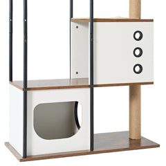 Cat Climbing Frame,Cat Tree,Modern Cat Tower, Multi-Level Cat Condo With 1 Caves,2 Scratching Posts,Perch,for Indoor Cats
