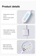 Round Head Small Clip Light Three Colors 3.5w White