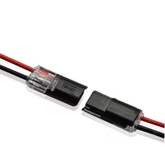 Quick 2 Pin LED Wire Splice Connectors Solderless No Strip for 18-22AWG Cables